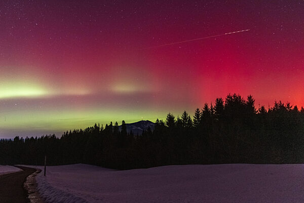 Polarlichter in den Alpen