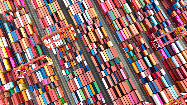 Aerial Photography Yangshan Deep Water Port Terminal