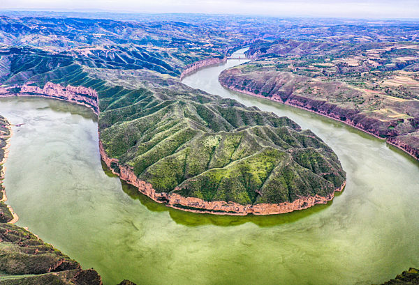 China Ordos Zhunger Yellow River Grand Canyon scenic
