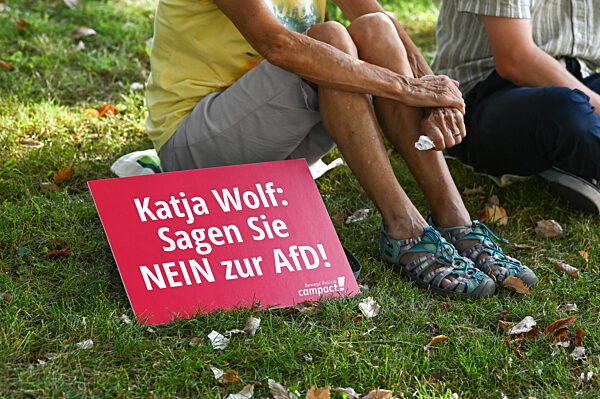 Landtagswahl Thüringen - Demonstration Campact