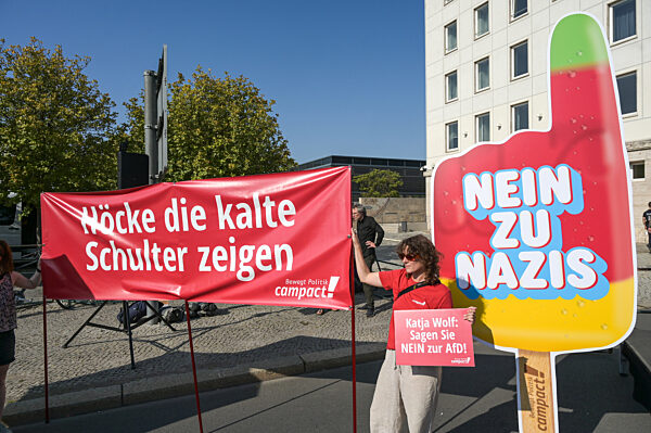 Landtagswahl Thüringen - Demonstration Campact
