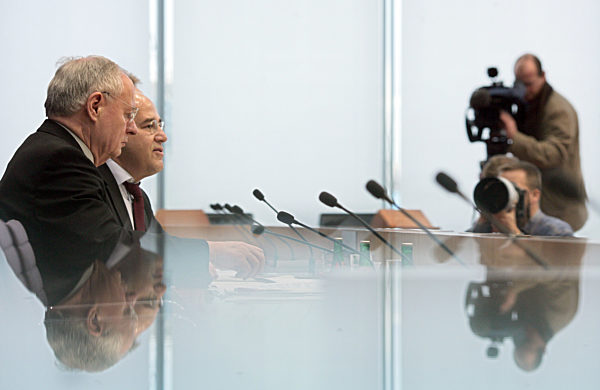 Die beiden Fraktionsvorsitzenden der Linkspartei im Bundestag...
