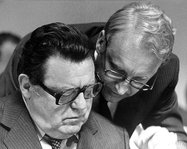 Franz Josef Strauss und Edmund Stoiber