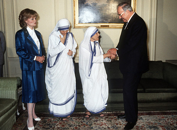 German chancellor Kohl in India 1986