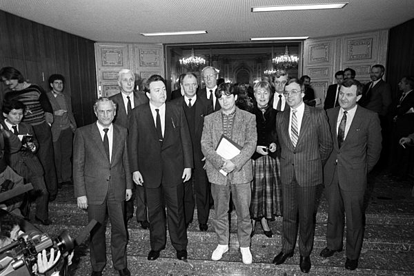 Joschka Fischer - Red-green coalition in Hesse 1985