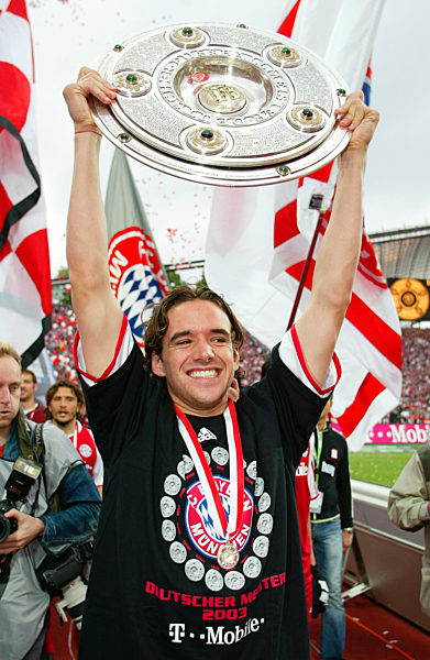 Owen Hargreaves mit Meisterschale