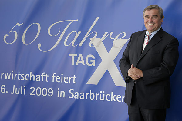 Der Ministerpräsident des Saarlandes, Peter Müller (CDU)...