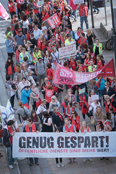 Streik an kommunalen Kitas in Hessen