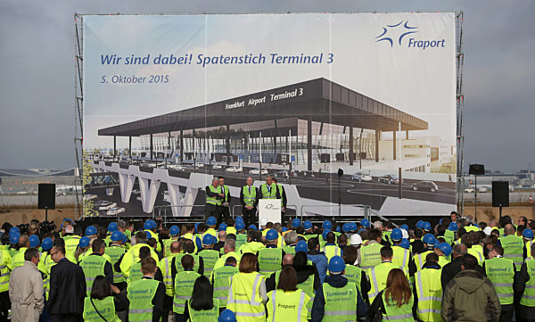 Spatenstich neues Terminal Flughafen Frankfurt