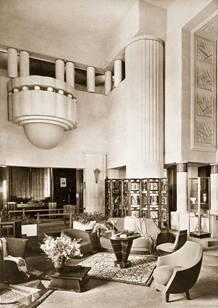 Design for the Hall of Pavilion Primavera at the Exposition Internationale in Paris in 1925, pub. 19 Creator: French School (20th Century).