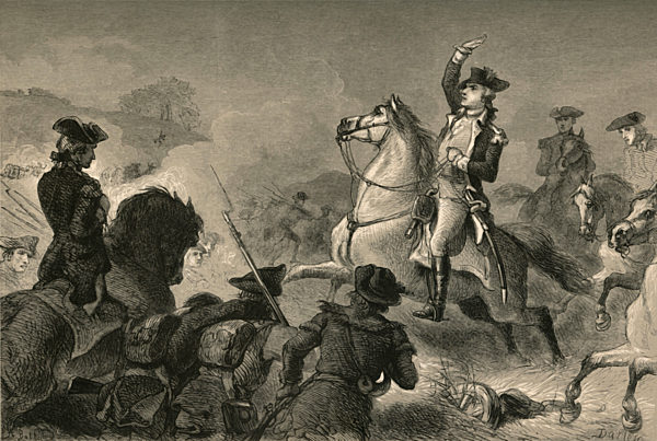'Washington at Monmouth', (1877). Creator: Albert Bobbett.