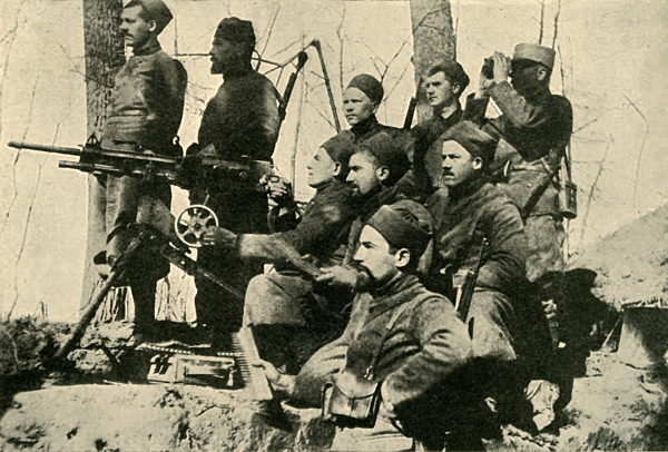 Machine-gun section of Zouaves, First World War, 1915, (c1920).  Creator: Unknown.