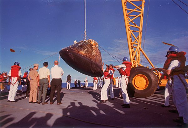 The Apollo 10 Command Module (Capsule), 26 May 1969.