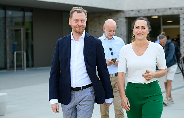 Landtagswahl Sachsen - Stimmabgabe Kretschmer