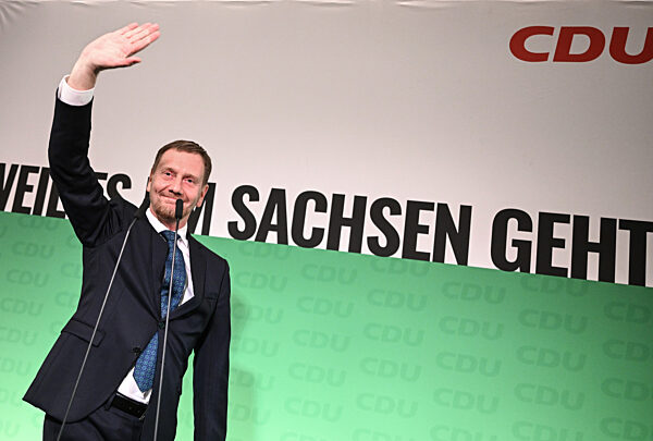 Landtagswahl in Sachsen - Wahlparty CDU