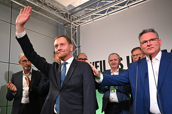 Landtagswahl in Sachsen - Wahlparty CDU