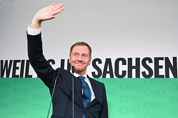 Landtagswahl in Sachsen - Wahlparty CDU