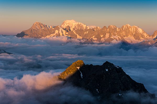 Wallis Sonnenaufgang  Mont-Fort