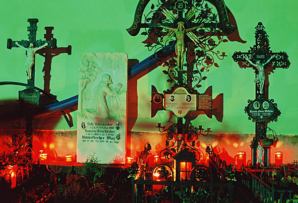 Italien: Südtirol - Vinschgau - Friedhof von Stilfs