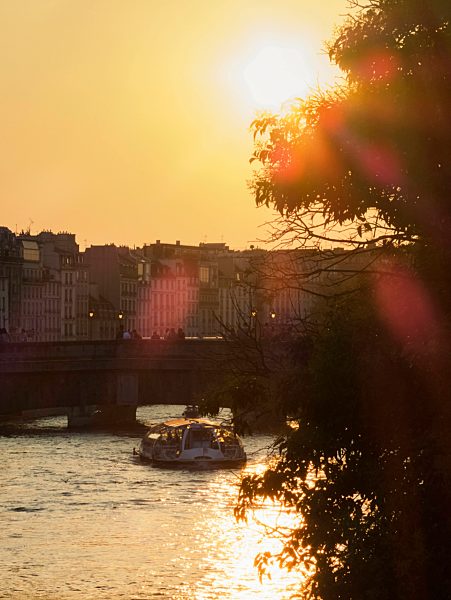 Sunset over the River Seine, Paris