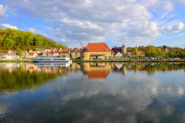 Germany, Bavaria, Franconia, Lower Franconia, Marktbreit at Main river