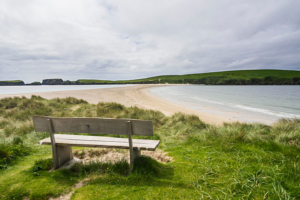 United Kingdom, Scotland, Shetland Islands, sand beach of St Ninian's isle