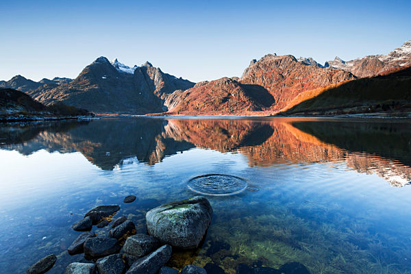 Norway, Lofoten Islands, coast and sea