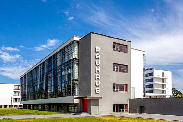 Germany, Dessau, Exterior of Bauhaus building