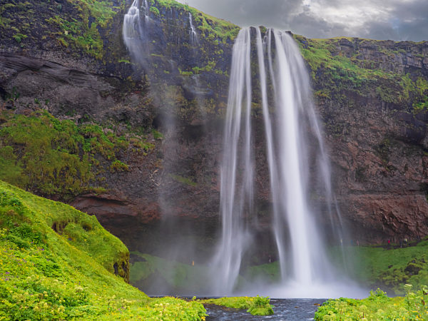 Long exposure of Seljalandsfoss waterfall