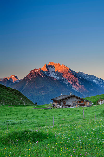 Idyllic shot of Berchtesgaden National Park and Chiemgauer Alps during winter