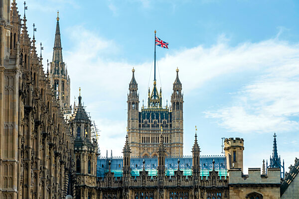 UK, England, London, Exterior of Palace of Westminster