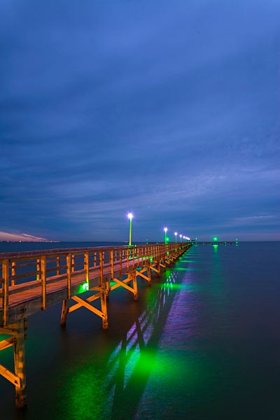 USA, Texas, Bridge at Gulf of Mexico