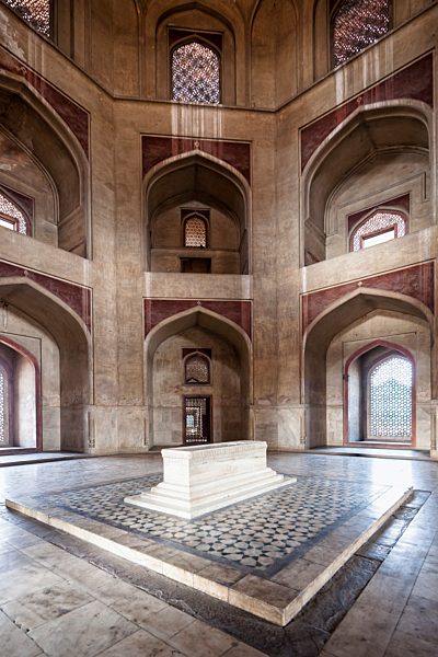 India, Delhi, View of Tomb of Humayun