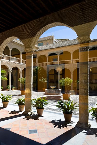 Spain,  Andalusia, View of Hotel Palacio Santa Paula