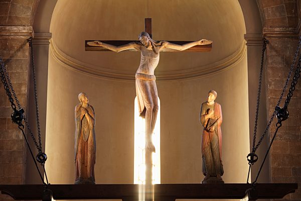 Austria, Styria, Roman crucifix at Seckau Abbey