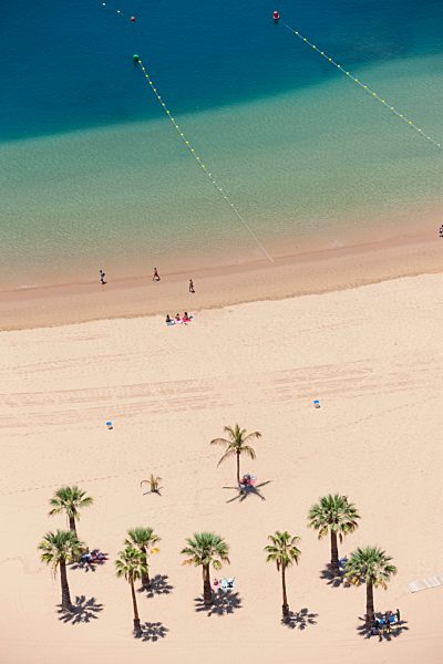 Spain, View of Playa de las Teresitas beach