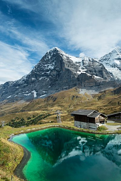 Switzerland, Canton of Bern, region Jungfrau, Eiger, mountain lake