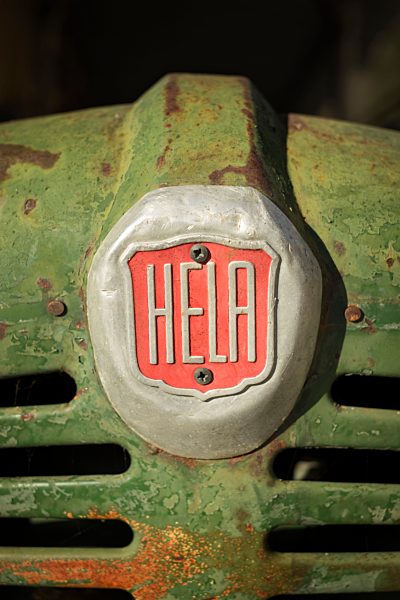 Germany, Baden-Wuerttemberg, logo of HELA, Hermann Lanz Aulendorf