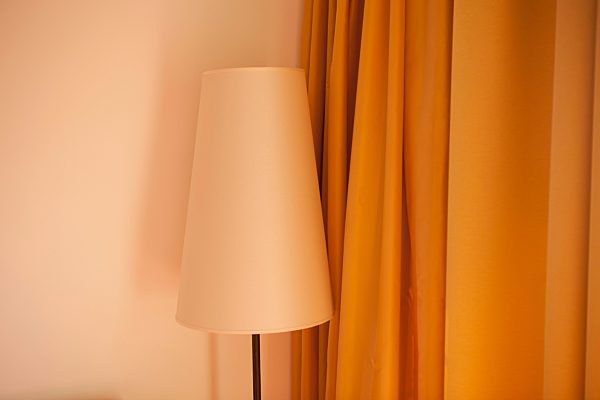 Austria, Lamp and curtain