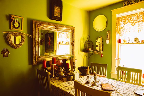 USA, Washington D.C, Interior of a French style dining room