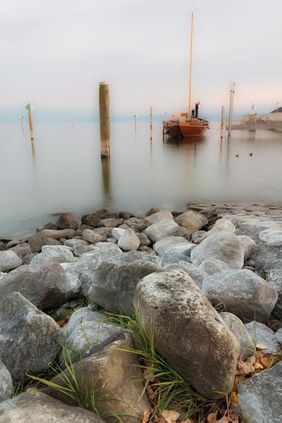 Germany,  Ladine sailing boat in lake constance