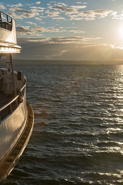 Germany, View of passenger ship in lake constance