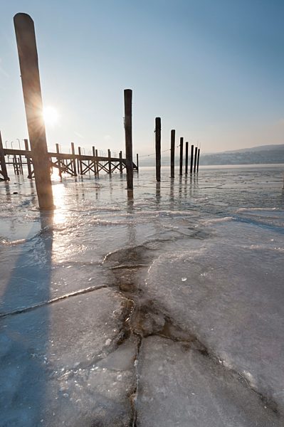 Germany, View of Harbour with jetty