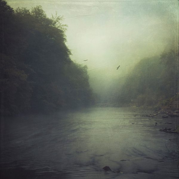 Germany, North Rhine-Westphalia, near Solingen, Wupper river, Textured effect