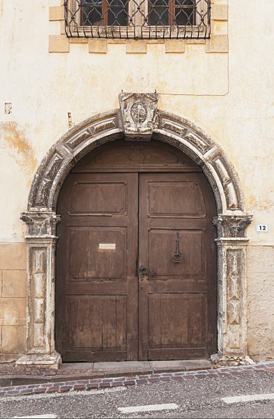 Italy, South Tyrol, Magreid, Entrance gate