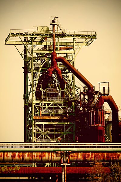 Germany, North Rhine-Westphalia, Hattingen, Industrie Museum Heinrichshuette, Steal mill