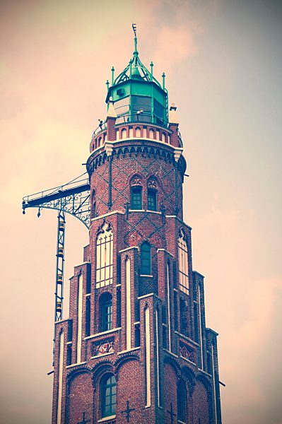 Germany, Bremen, Bremerhaven, Havenwelten, Light house