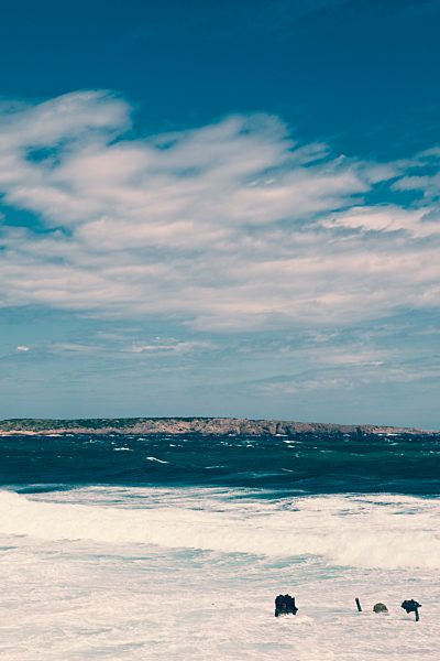 Spain, Menorca, waves at the North coast