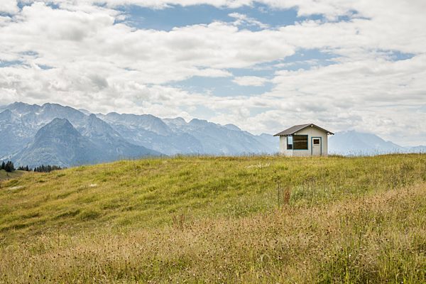 Austria, Gosau, hut and mountains