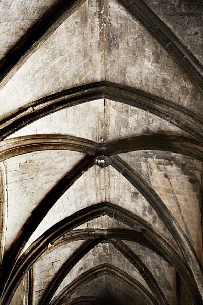 Southern France, Arles, Arch ceiling of cloister